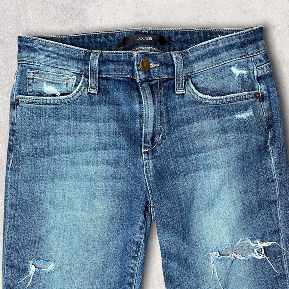 JOE'S DISTRESSED KEAGAN SKINNY JEAN MEDIUM WASH - 26 - Picture 2 of 7